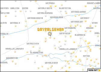 map of Dayr al Geham