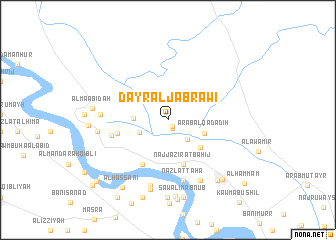 map of Dayr al Jabrāwī