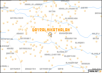 map of Dayr al Mikāthalah