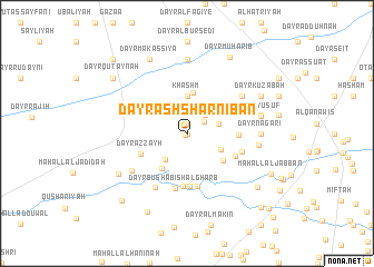 map of Dayr ash Sharnibān