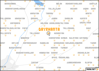 map of Dayr Ḩanţā