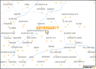 map of Dayr Ḩuwayt