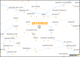 map of Dayr Mākir
