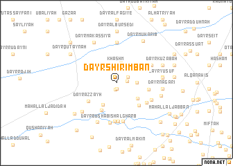 map of Dayr Shirimbān