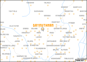map of Dayr ‘Uthmān