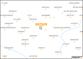 map of Dazhva