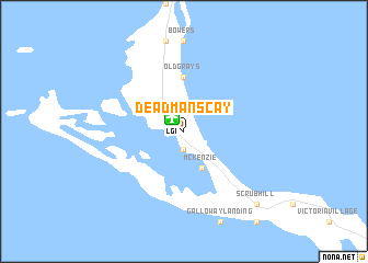 map of Deadmans Cay