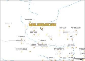 map of Dealu Ordîncuşii