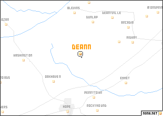 map of De Ann