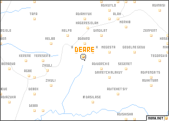 map of Deʼāre