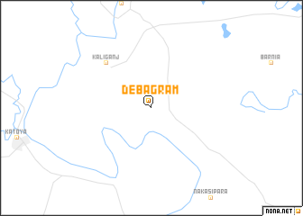 map of Debagrām