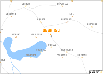 map of Débanso