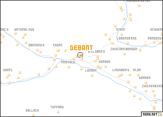 map of Debant