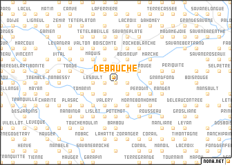 map of Débauché