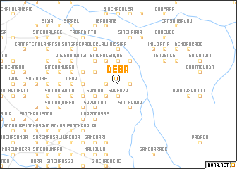 map of Dêba