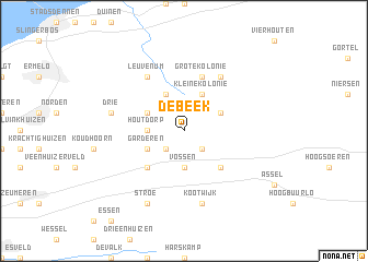 map of De Beek