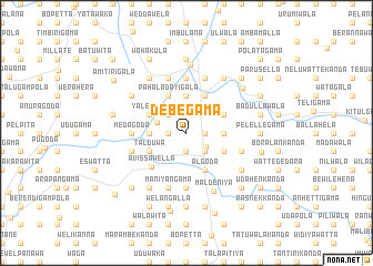 map of Debegama