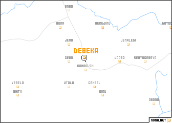 map of Debekʼa
