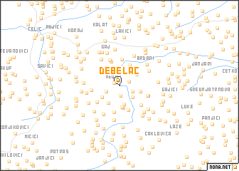 map of Debelac