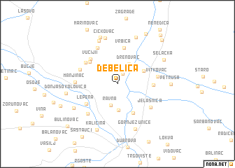 map of Debelica