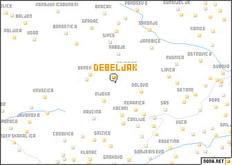 map of Debeljak