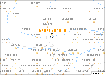 map of Debelyanovo