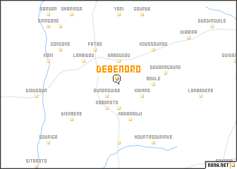 map of Débénoro