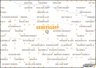 map of Debersdorf