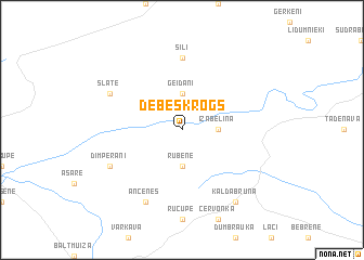 map of Debeskrogs