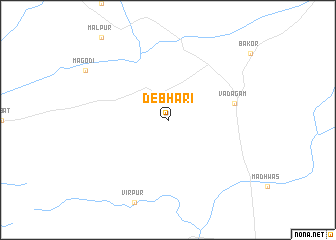 map of Debhāri