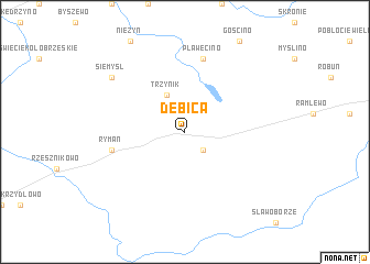 map of Dębica