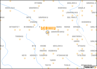 map of De-bi-hku