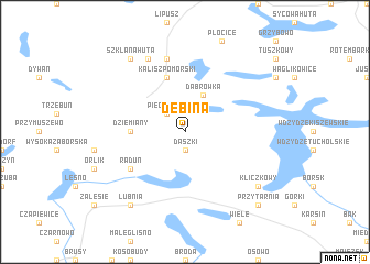 map of Dębina