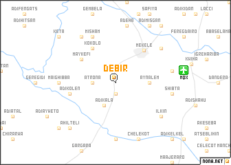 map of Debir