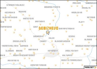 map of Debizhevo