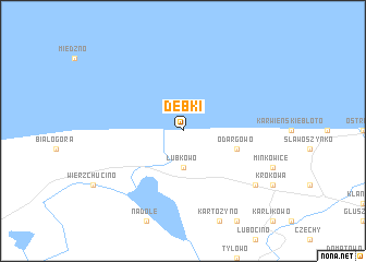 Dębki (Poland) map - nona.net