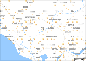 map of Debli