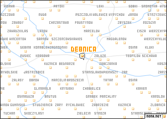 map of Dębnica