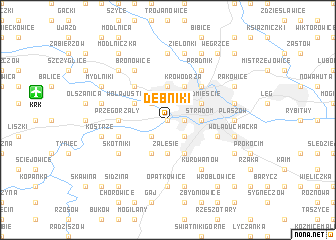 map of Dębniki