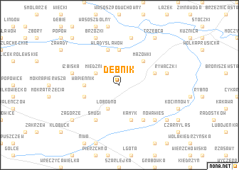 map of Dębnik