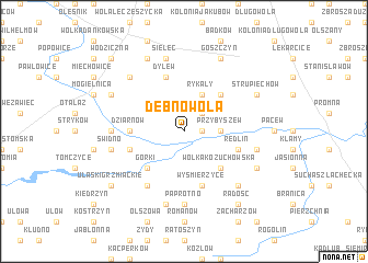 map of Dębnowola