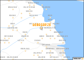 map of Dębogórze