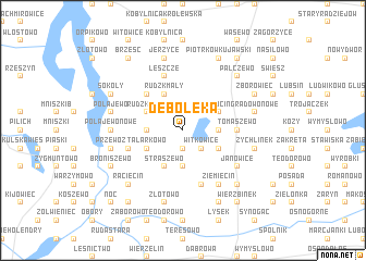 map of Dębołęka