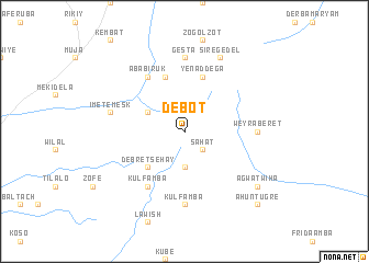 map of Debot