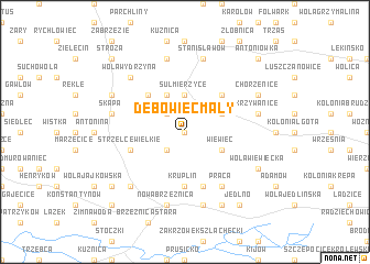 map of Dębowiec Mały