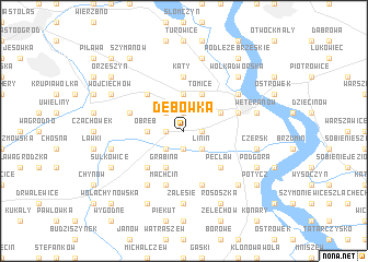 map of Dębówka