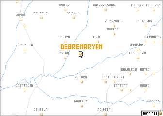 map of Debre Maryam