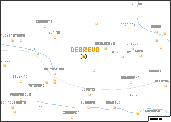 map of Debrevo