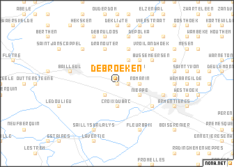 map of De Broeken