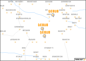 map of Debub
